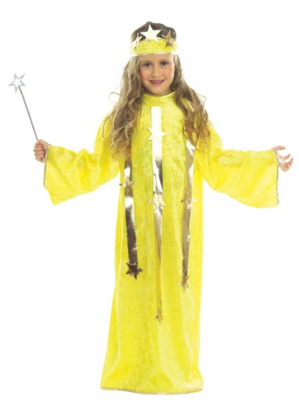 Kokora Costume Στολή Αστεράκι βελούδο κίτρινο παιδική ΧΡΙΣΤΟΥΓΕΝΝΑ