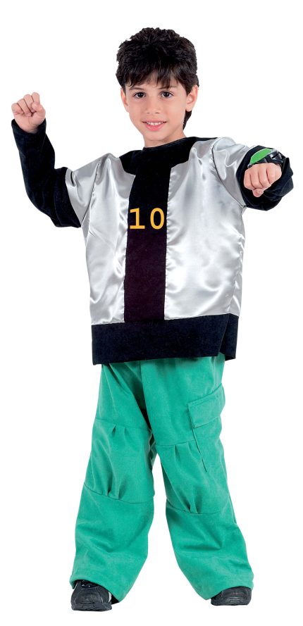 Kokora Costume ΣΤΟΛΗ DRAGON NINJA SILVER Αποκριάτικες στολές για Αγόρια